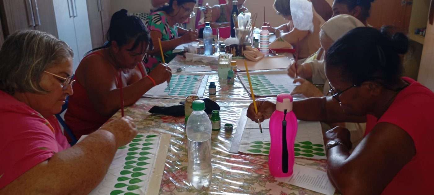 Participantes em atividade coletiva