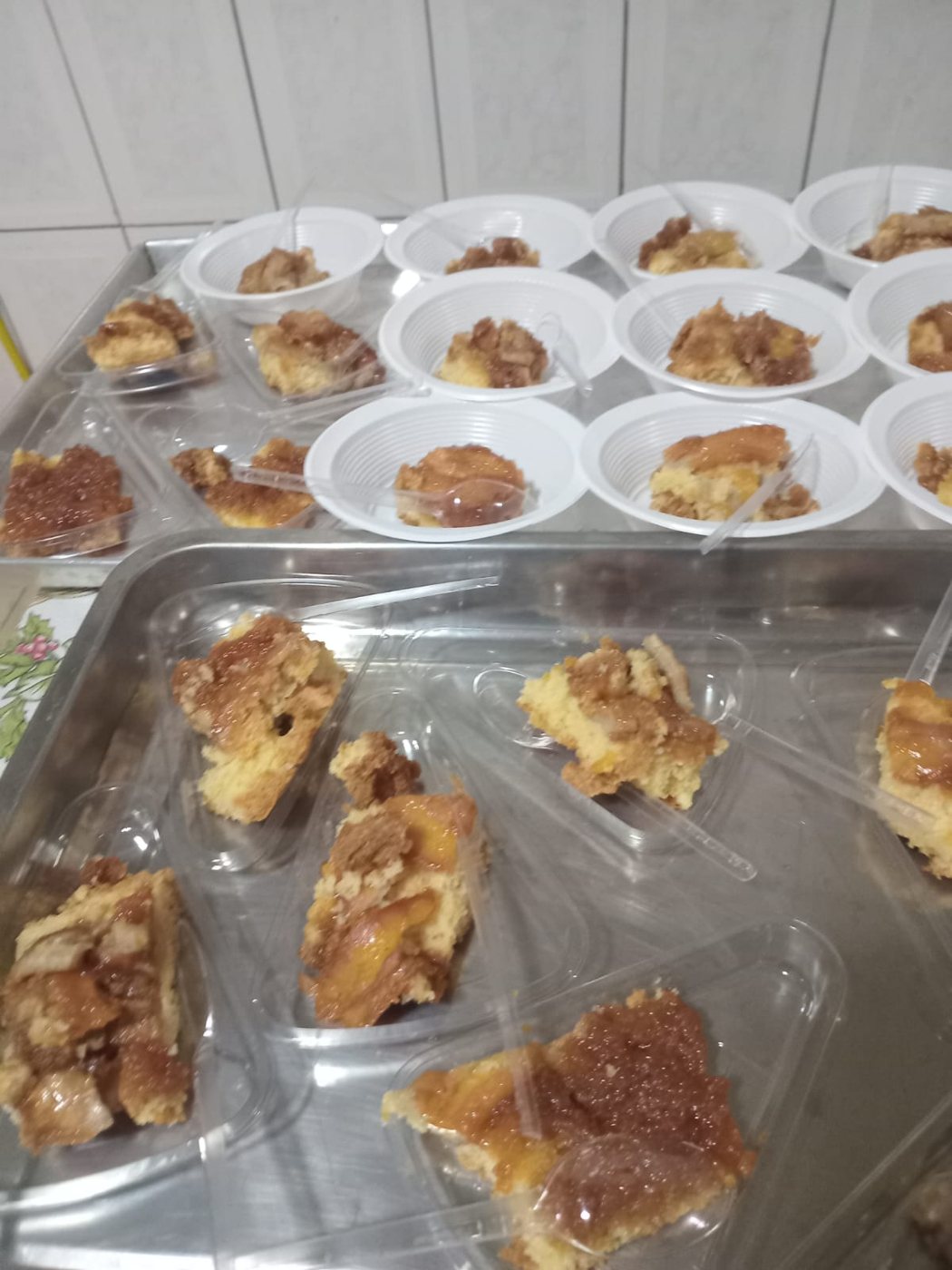 Alimentos preparados em oficina